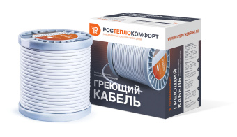 Кабель нагревательный РТК-50-ф-380В (секции 0,5м, 50Вт/м, 110В, 380°С силикон, IP67)
